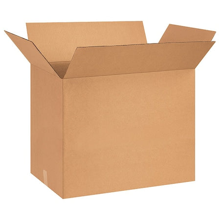 26 in x 16 in x 19 in Shipping Box, Kraft, Corrugate, Single Wall, 32 ECT