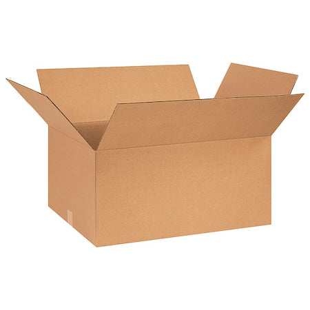 26 in x 18 in x 12 in Shipping Box, Kraft, Corrugate, Single Wall, 32 ECT
