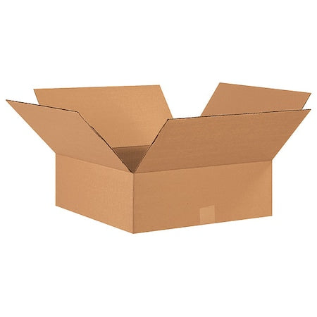 17 in x 17 in x 6 in Shipping Box, Kraft, Corrugate, Single Wall, 32 ECT