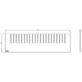 Steel Divider, 24 in L, 5 5/8 in H