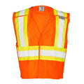 Medium Class 2 Fleece Breakaway High Visibility Vest, Orange