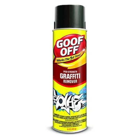 Graffiti Remover, 16 oz, Aerosol Can, Clear, RTU