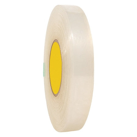 Double-Sided Foam Tape, 1/2 in W, 5 yd L, 1/32 in, Foam, Double-Sided