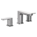 Manual Straight Spout Bathroom Faucet, 8" Mount, Chrome 3 Hole