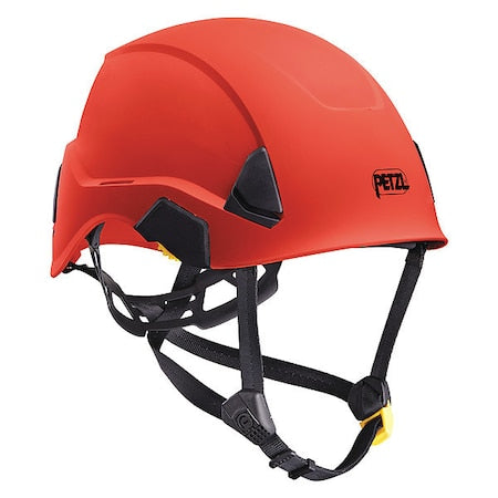Safety Helmet, STRATO ALVEO, ABS, 6 Point Ratchet, Type 1, Class C, Red