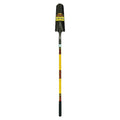 Drain Spade Shovel, 14 ga Not Applicable Blade, Steel Blade, Forward Turn Step, 48 in L Yellow