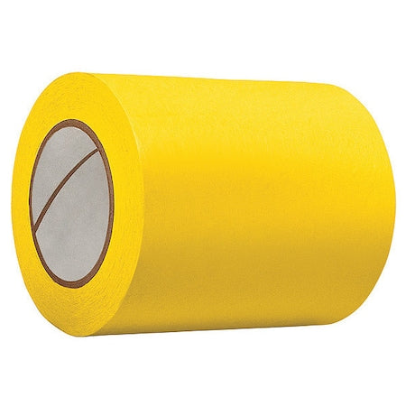 Masking Tape, 2 in W x 60 yd L, 4.9 mil Thick, Yellow, Rubber Adhesive, 24 PK