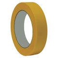 Masking Tape, 1 in W x 60 yd L, 3.6 mil Thick, Yellow, Acrylic Adhesive