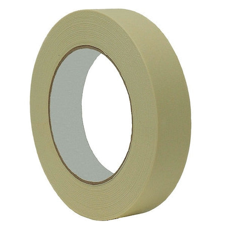Painter's Tape, 3/4 in W x 60 yd L, 6.3 mil Thick, Tan, Rubber Adhesive