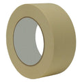 Masking Tape, 2 in W x 60 yd L, 5 mil Thick, Tan, Rubber Adhesive