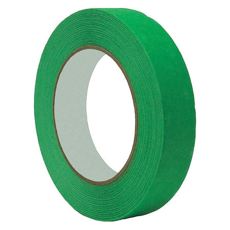Painter's Tape, 3/4 in W x 60 yd L, 5.5 mil Thick, Green, Rubber Adhesive