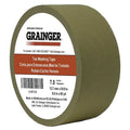 Masking Tape, 1/2 in W x 60 yd L, 7 mil Thick, Tan, Rubber Adhesive
