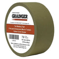 Masking Tape, 3/4 in W x 60 yd L, 7 mil Thick, Tan, Rubber Adhesive