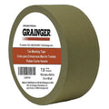 Masking Tape, 3 in W x 60 yd L, 7 mil Thick, Tan, Rubber Adhesive