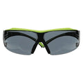 SecureFit 400, Safety Glasses, Anti-Fog & Anti-Scratch, Gray Lens, Black/Green Frame, Frameless