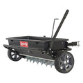 100 lbs Cap Regulated Drop Spreader For Garden & Lawn Mowers, Up to 4 ft Spread, Fixed T Handle
