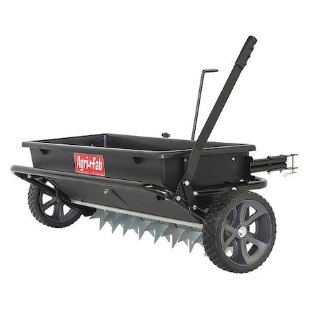 100 lbs Cap Regulated Drop Spreader For Garden & Lawn Mowers, Up to 4 ft Spread, Fixed T Handle