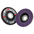 Flap Disc, Type 27, 4 1/2" dia., 60 Grit, 7/8 in COnnector Size, Ceramic, 769F Series