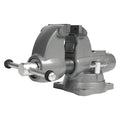 Combination Vise, Serrated Jaw, 9 1/8" L