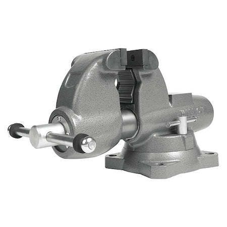 Combination Vise, Serrated Jaw, 11 1/8" L