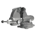 Combination Vise, Serrated Jaw, 15 1/2" L