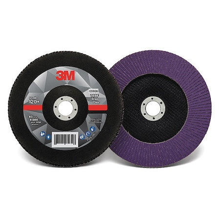 Flap Disc, 7 in Dia, 7/8 in Arbor, 120 Grit