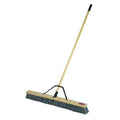 36 in Sweep Face Push Broom, Stiff, Synthetic, Gray