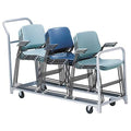 Folding/Stacked Chair Cart, 300 lb. Load Capacity, Holds 32 Chairs