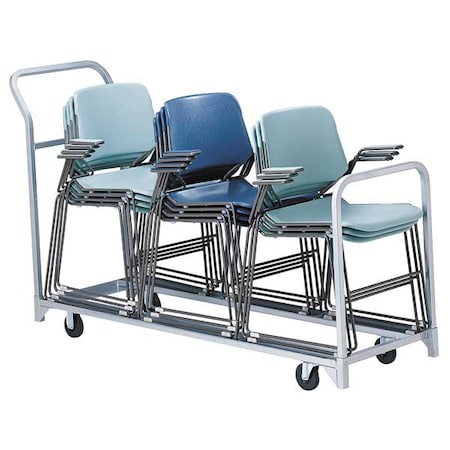 Folding/Stacked Chair Cart, 300 lb. Load Capacity, Holds 32 Chairs