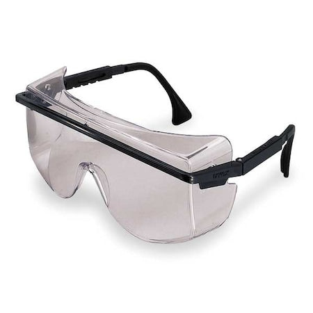 Astrospec OTG 3001, Safety Glasses, Anti-Fog, Clear Lens, Black Frame, Frameless