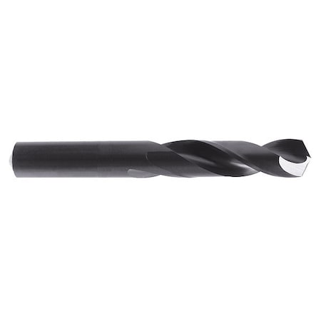 Screw Machine Drill Bit, 1/8 in Size, 135 Degrees Point Angle, High Speed Steel, Spiral Flute