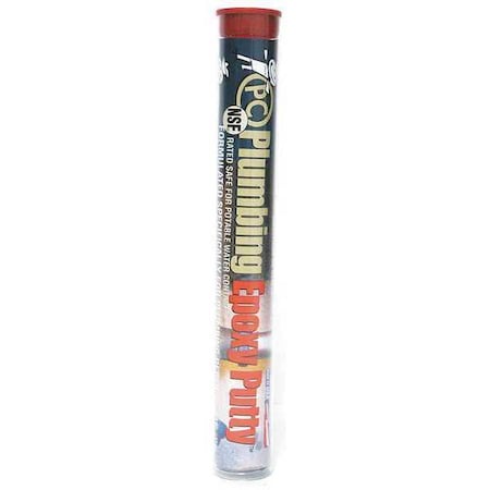 Plumbing Epoxy Putty, 4 oz Container Size, Tube, PC-Plumbing, Gray/Tan