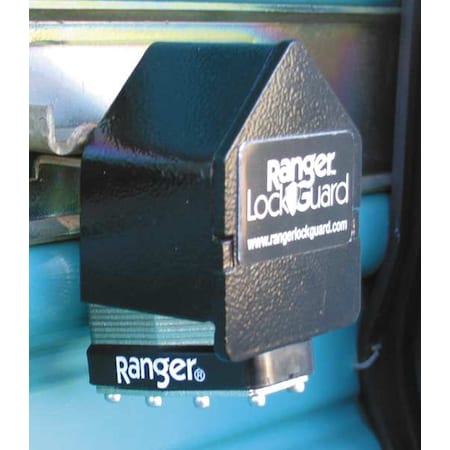 Padlock Guard, Hardened Steel, Blk, 2-1/2"L