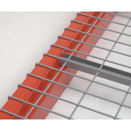 Pallet Rack Decking, Steel Wire, 52 in W, 42 in D, Gray, Powder Coated Finish, Gauge: 6