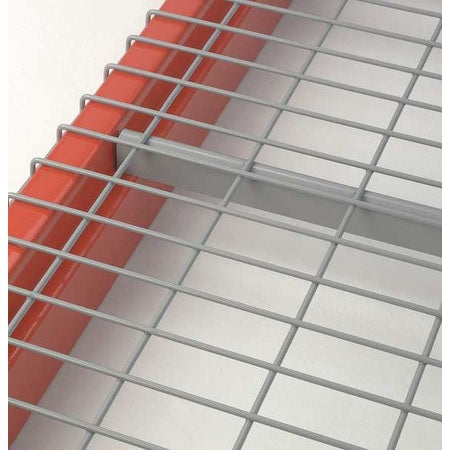 Pallet Rack Decking, Steel Wire, 58 in W, 36 in D, Silver, Zinc Finish, Gauge: 5