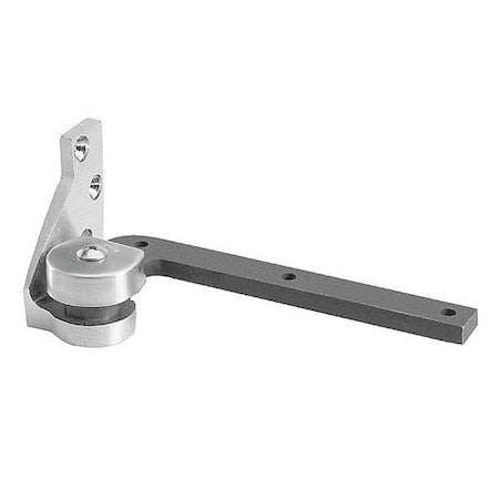 Pivot Hinge, Brass, Full Mortise Mounting, 1 1/16 in Leaf W x 4 1/4 in Leaf H, Satin Chrome