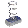 Superstrut Channel Spring Nut, 1/2 In, Silver, PK25