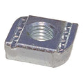 Channel Springless Nut, 5/8In, Silver, PK25