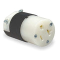 Straight Blade Connector, 5-20R, 20 A, 125V AC, 2 Pole, 3 Wire, Screw Terminals, Black, White