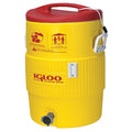 10 gal Ultratherm Beverage Dispenser Cooler, 15-51/64 in Dia, Plastic, Red/Yellow