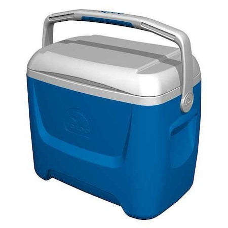 Chest Cooler, 28.0 qt. Cap., 18" L, Body Color: Blue