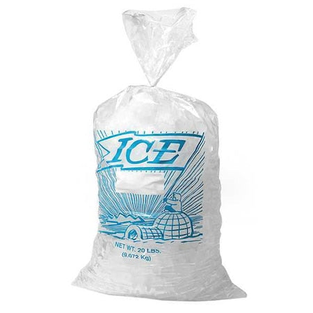 Ice Bag, 18x9 In., 1.20 mil, Pk1000