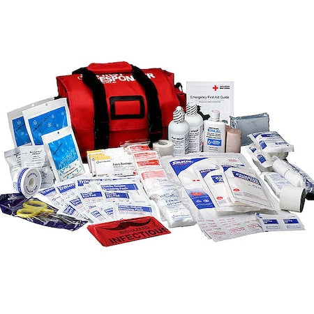 First Responder Kit, Nylon Bag, 113 Components, 50 People Served