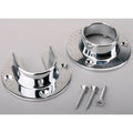 Pole Socket, Steel, Chrome, PK2