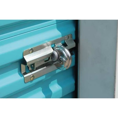 Padlock Guard, 3/4 in, Aluminum, Black