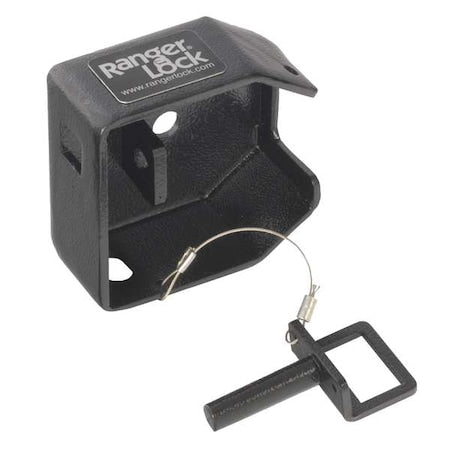Padlock Guard,Hardened Steel,Blk,2""L