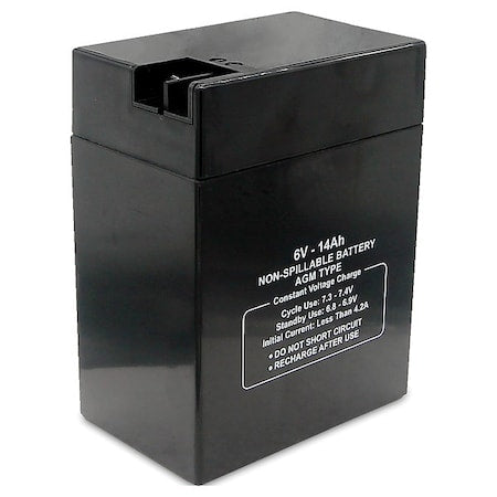 Battery, Sealed Lead Acid, 6V, 14Ah, Faston