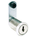 Disc Tumbler Keyed Cam Lock, Bright Nickel, 15/64 in For Door Thickness, 2 Number of Keys