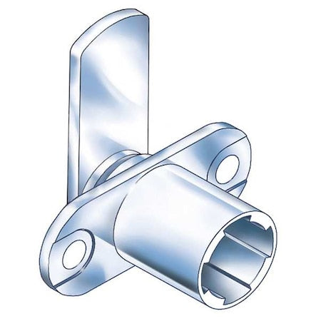 Interchangeable Core Keyed Cam Lock, 3/4 in For Door Thickness, 0 Number of Keys, SFIC Key Type