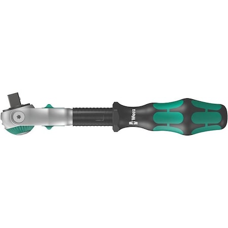 3/8" Drive 72 Geared Teeth Round Head Style Hand Ratchet, 7-1/2" L, Satin Finish